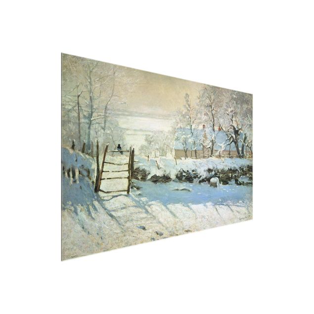 Glasbild Landschaften Claude Monet - Die Elster