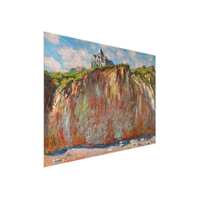 Glasbilder Landschaften Claude Monet - Varengeville Abendsonne