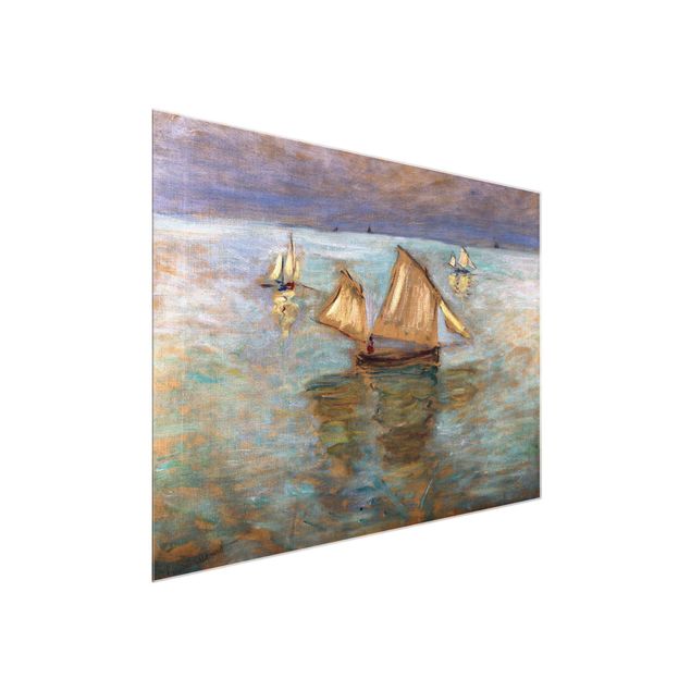 Natur Glasbilder Claude Monet - Fischerboote