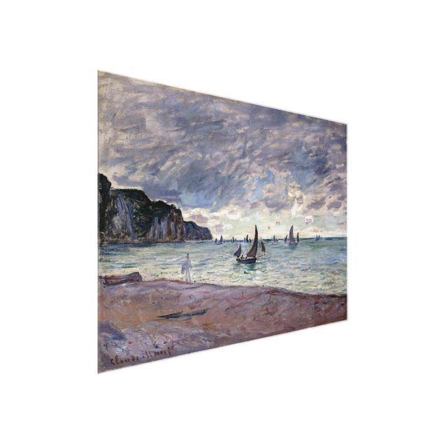 Glasbild Natur Claude Monet - Küste von Pourville
