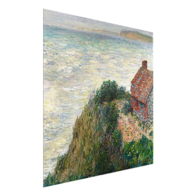 Glasbilder Natur Claude Monet - Fischerhaus Petit Ailly