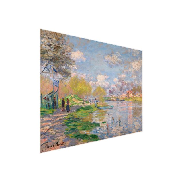 Glasbilder Landschaft Claude Monet - Seine