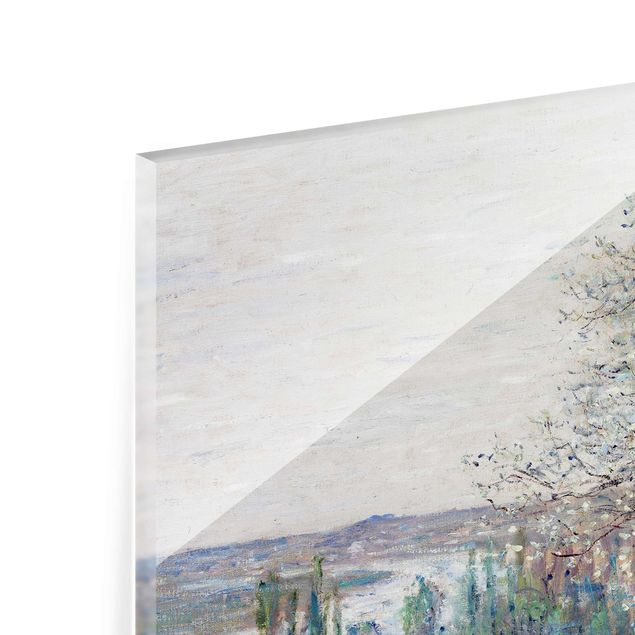 Glas Wandbilder Claude Monet - Frühlingsstimmung