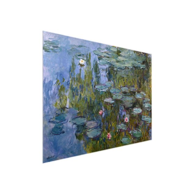 Glasbild Blumen Claude Monet - Seerosen (Nympheas)