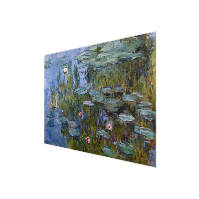 Glasbild Grün Claude Monet - Seerosen (Nympheas)
