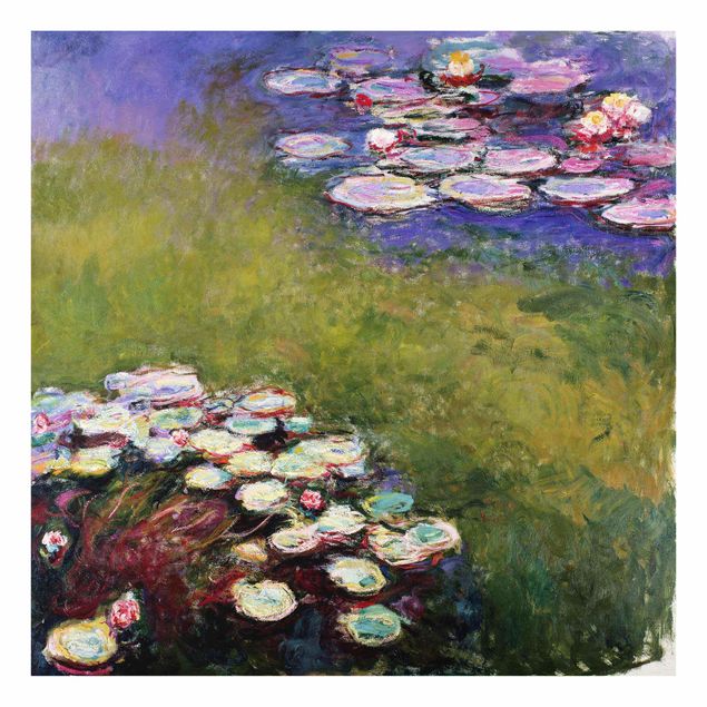 Glasbilder Landschaften Claude Monet - Seerosen