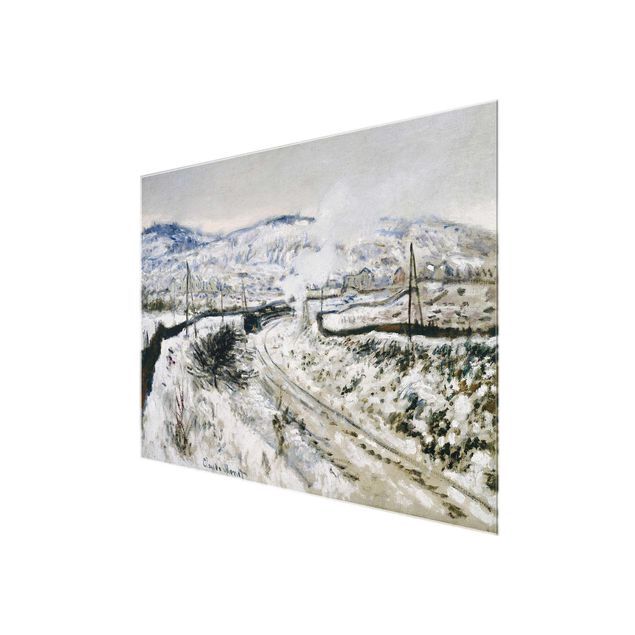 Wandbilder Claude Monet - Zug im Schnee