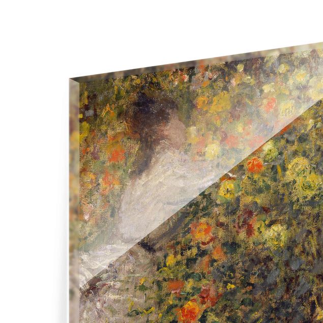 Glasbilder Claude Monet - Blumengarten