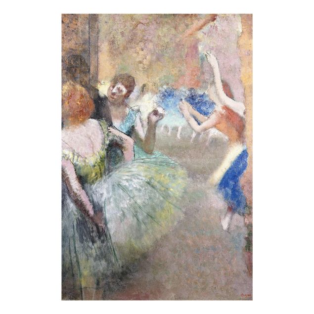 Glasbilder Edgar Degas - Ballettszene