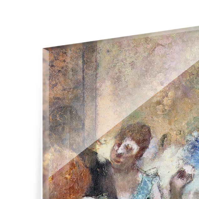 Glasbild - Kunstdruck Edgar Degas - Ballettszene - Impressionismus Hoch 2:3