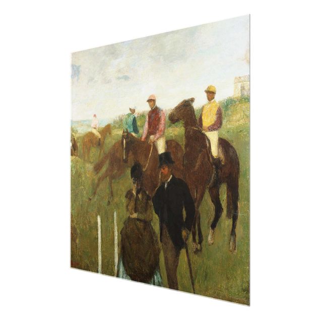 Kunstdrucke Edgar Degas - Jockeys auf Rennbahn