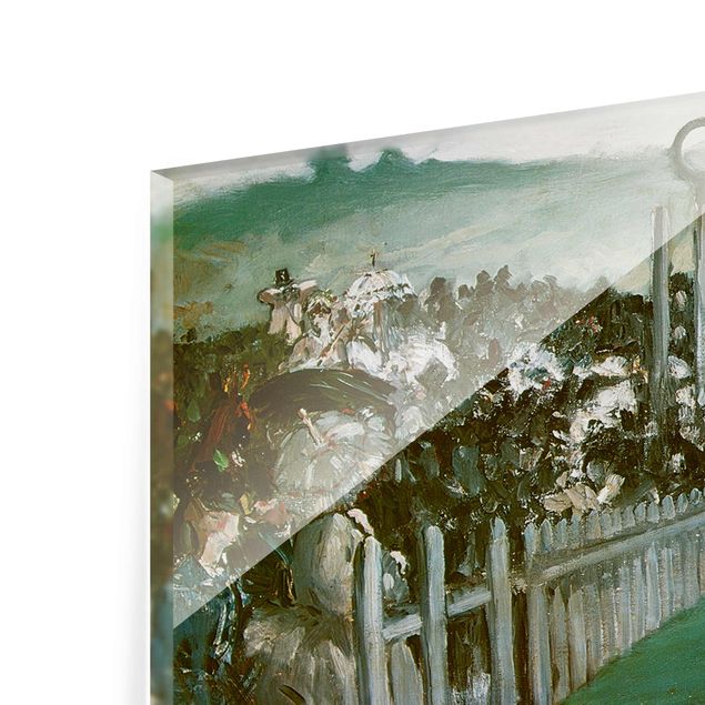Bilder auf Glas Edouard Manet - Pferderennen