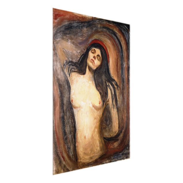 Glasbild Erotik Edvard Munch - Madonna