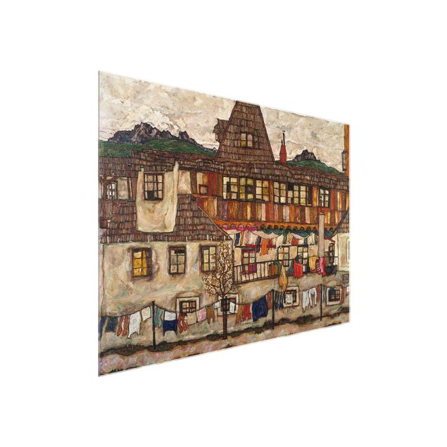 Egon Schiele Egon Schiele - Häuser mit trocknender Wäsche