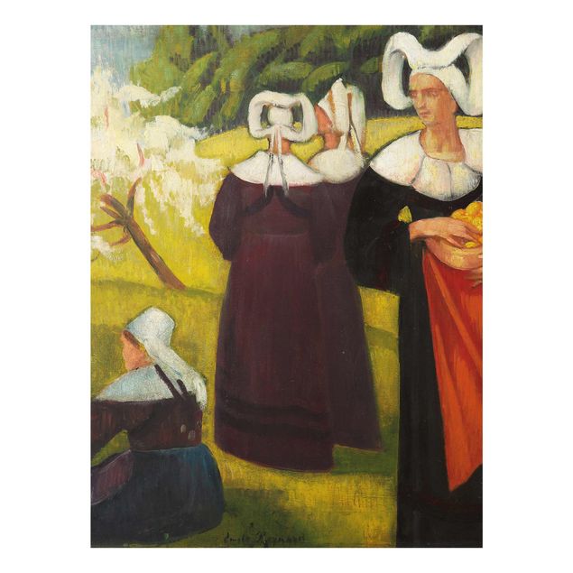 Kunstdrucke Emile Bernard - Apfelpflückerinnen in Pont-Aven