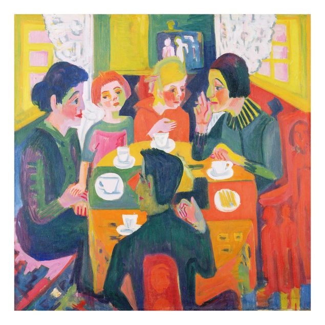 Glasbilder Ernst Ludwig Kirchner - Kaffeetisch