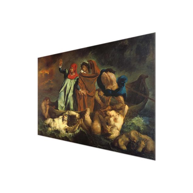Wandbilder Kunstdruck Eugène Delacroix - Dante und Virgil in der Hölle