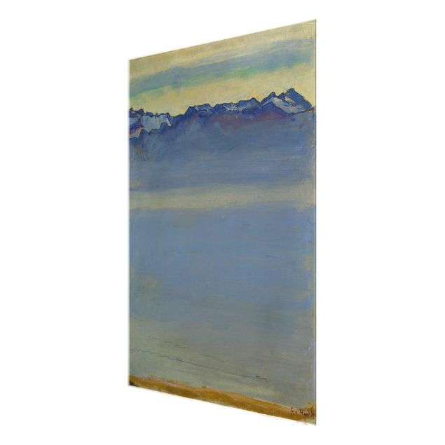 Schöne Wandbilder Ferdinand Hodler - Genfer See mit Alpen