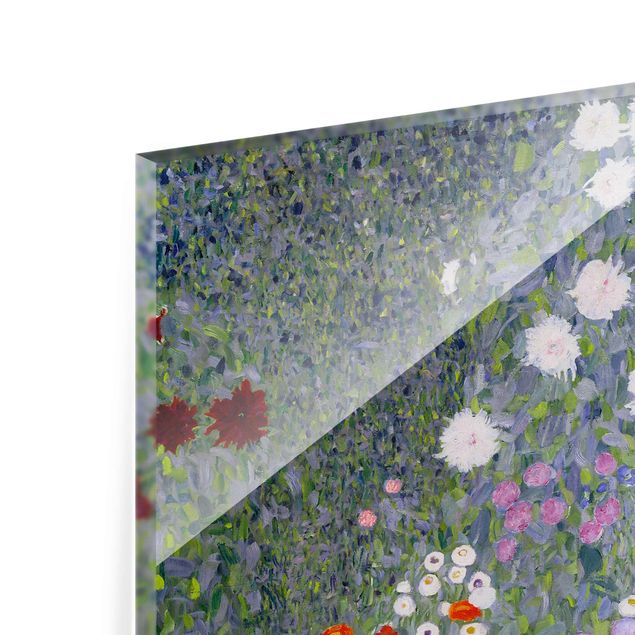 Bilder auf Glas Gustav Klimt - Bauerngarten