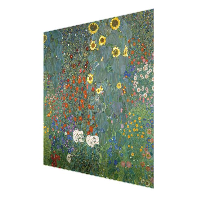 Schöne Wandbilder Gustav Klimt - Garten Sonnenblumen