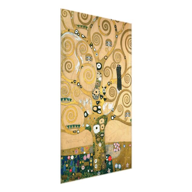 Glasbilder Landschaften Gustav Klimt - Der Lebensbaum