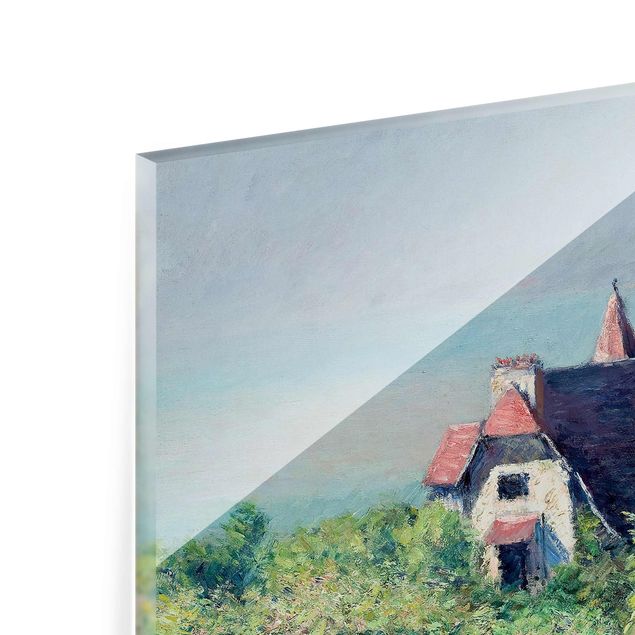 Glasbild - Kunstdruck Gustave Caillebotte - Eine Villa in Trouville - Quer 4:3