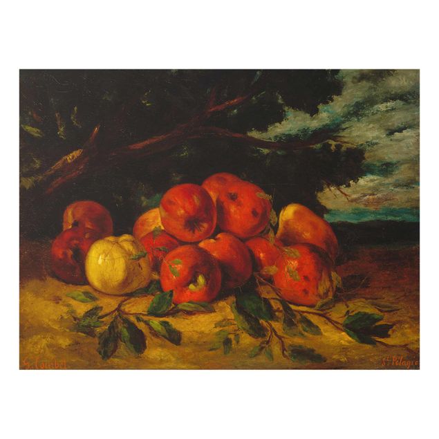 Kunstdrucke Gustave Courbet - Apfelstillleben