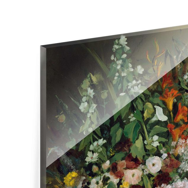 Wandbilder Kunstdruck Gustave Courbet - Blumenstrauß in Vase