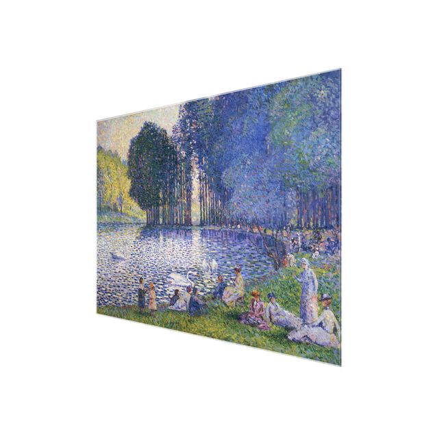 Glasbilder Landschaften Henri Edmond Cross - Der See im Bois de Bologne