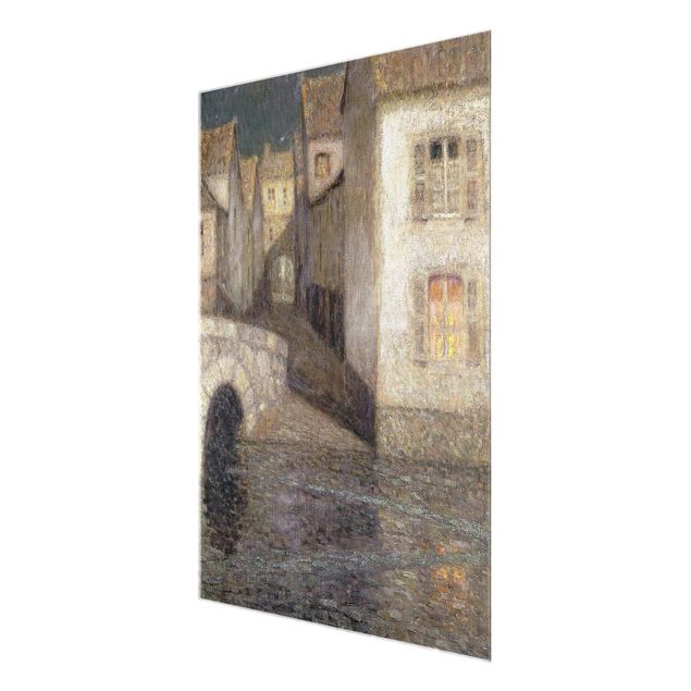 Wandbilder Kunstdruck Henri Le Sidaner - Die Häuser am Fluss