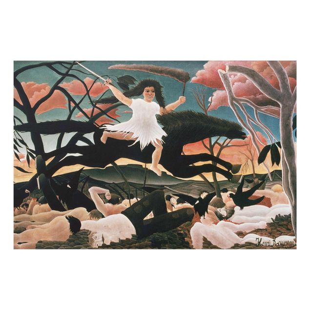 Wandbilder Kunstdruck Henri Rousseau - Der Krieg des Unfrieden