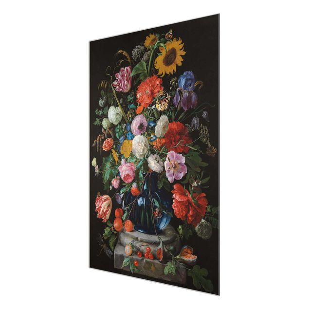 Schöne Wandbilder Jan Davidsz de Heem - Glasvase mit Blumen
