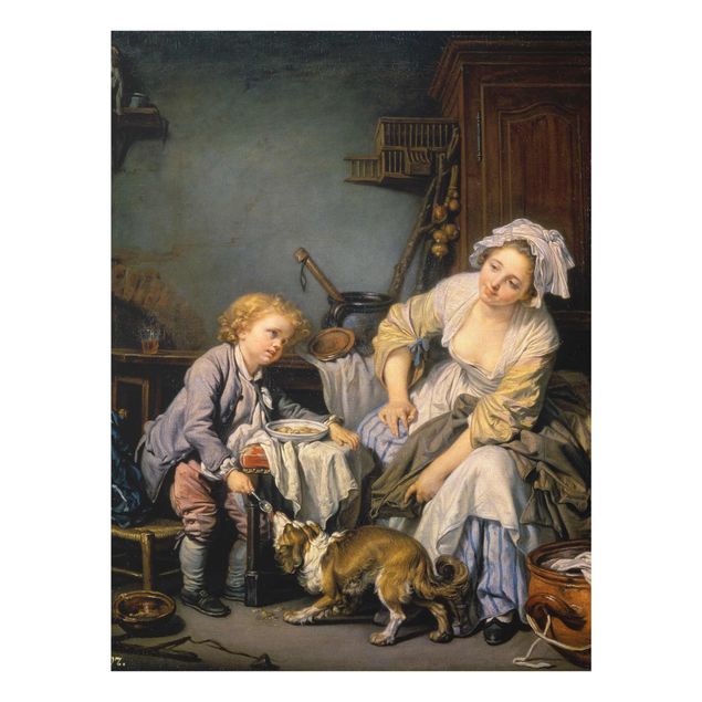 Bilder auf Glas Jean Baptiste Greuze - Das verwöhnte Kind