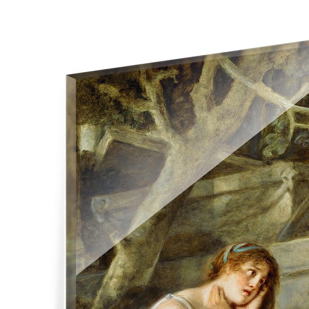 Wandbilder Kunstdruck Jean Baptiste Greuze - L'Agneau Chéri