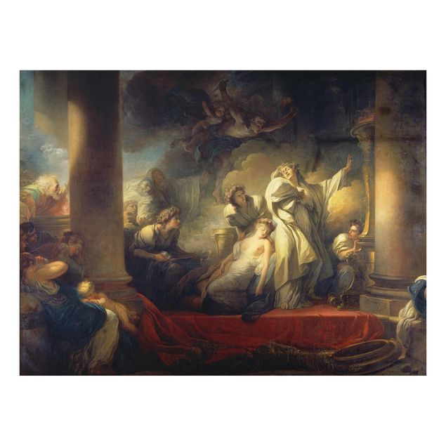Glas Wandbilder Jean Honoré Fragonard - Der Grosspriester Coresos