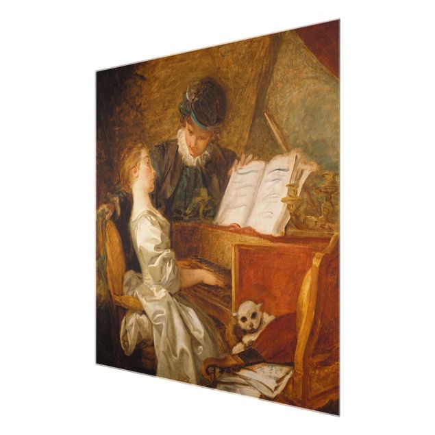Kunstkopie Jean Honoré Fragonard - Die Klavierstunde