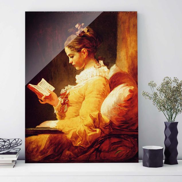 Bilder Barock Jean Honoré Fragonard - Lesendes Mädchen