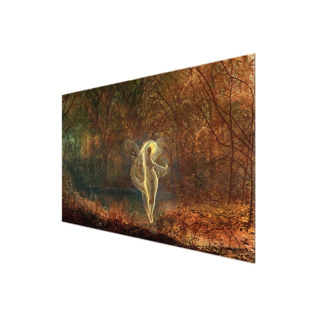 Glasbild - Kunstdruck John Atkinson Grimshaw - Herbst - Herbst - 'Dame Autumn Hath a Mournful Face' - Alte Ballade - Quer 3:2