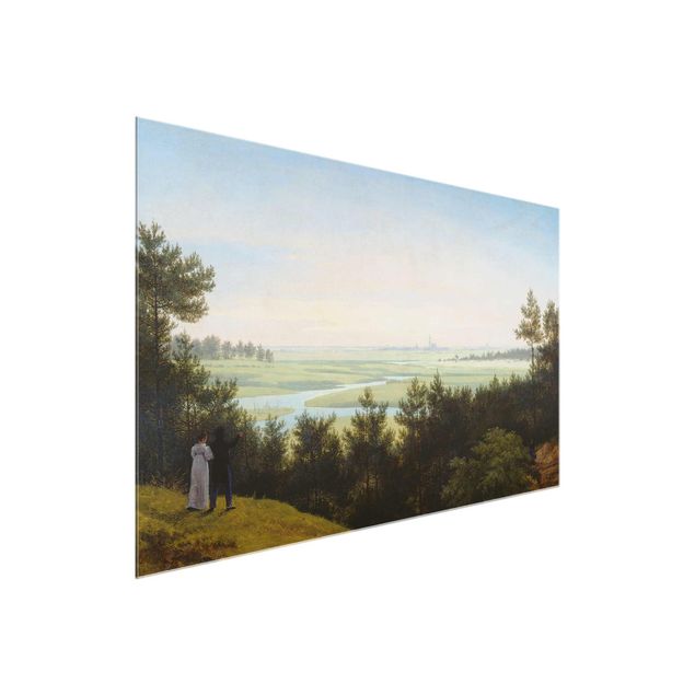 Glasbilder Landschaft Karl Friedrich Schinkel - Landschaft bei Pichelswerder