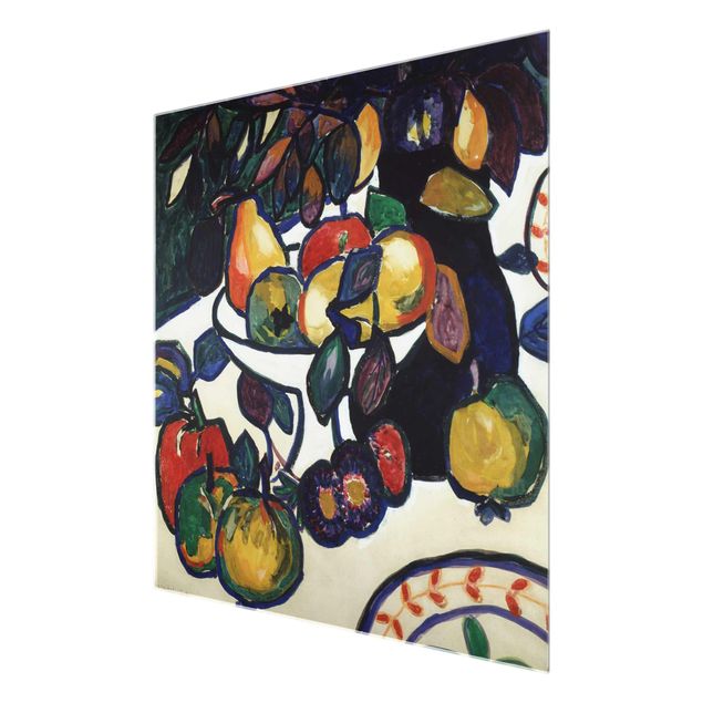 Glasbild - Kunstdruck Kasimir Malewitsch - Stillleben - Quadrat 1:1