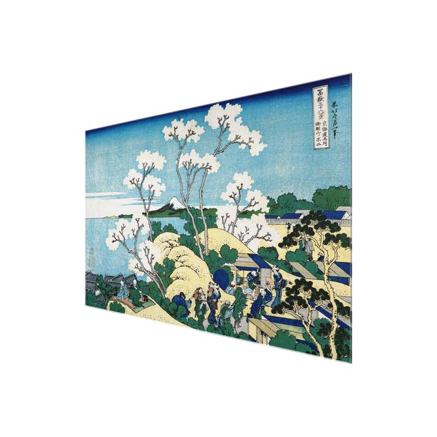 Bilder auf Glas Katsushika Hokusai - Der Fuji von Gotenyama