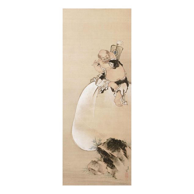 Wandbilder Kunstdruck Katsushika Hokusai - Hotei