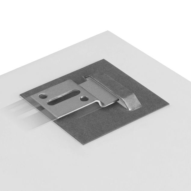Glasbild - Kunstdruck Odilon Redon - Profil (Le Drapeau) - Quadrat 1:1