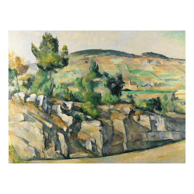 Glasbild Landschaften Paul Cézanne - Hügelige Landschaft