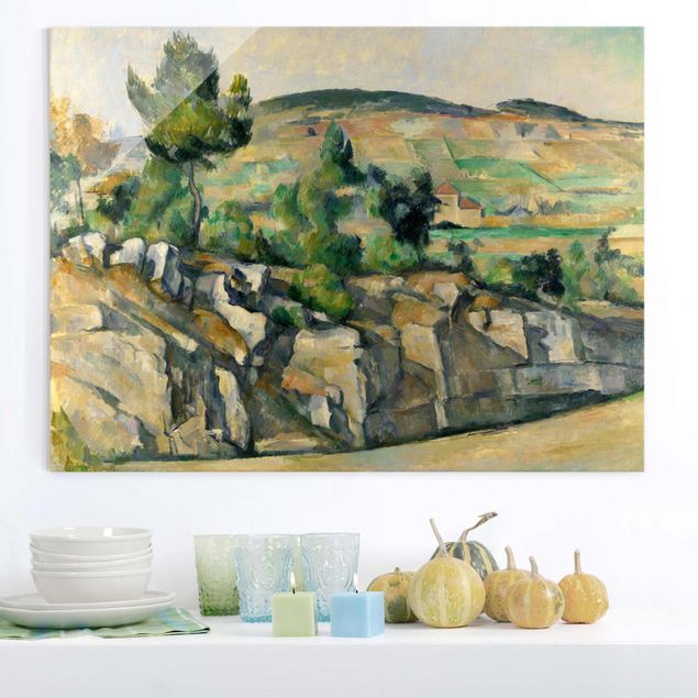 Kunstdrucke Impressionismus Paul Cézanne - Hügelige Landschaft