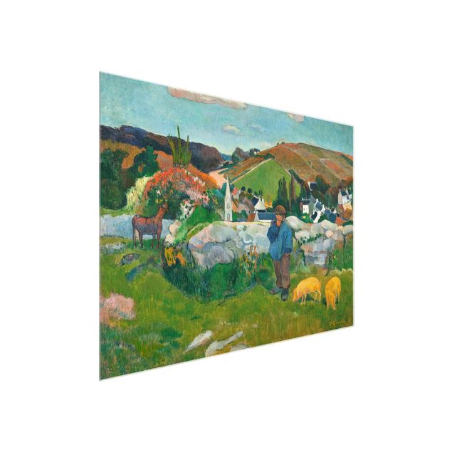 Glasbilder XXL Paul Gauguin - Der Schweinehirt