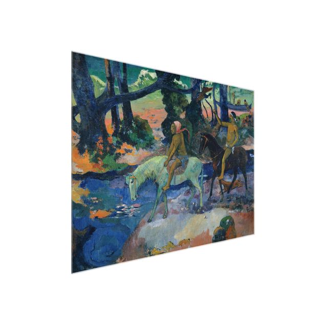 XXL Glasbilder Paul Gauguin - Die Flucht