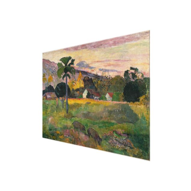 Glasbild Landschaften Paul Gauguin - Komm her