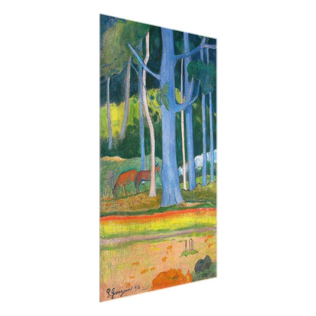 Glasbild Natur Paul Gauguin - Waldlandschaft