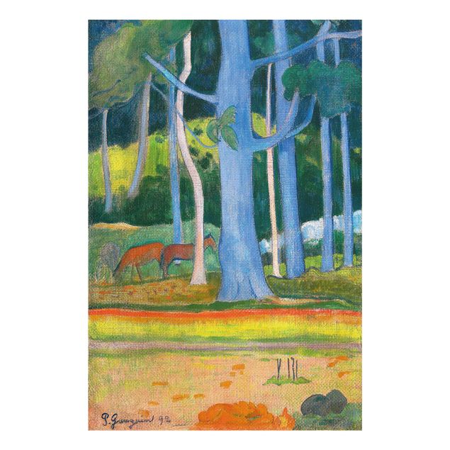 Glasbilder Landschaft Paul Gauguin - Waldlandschaft